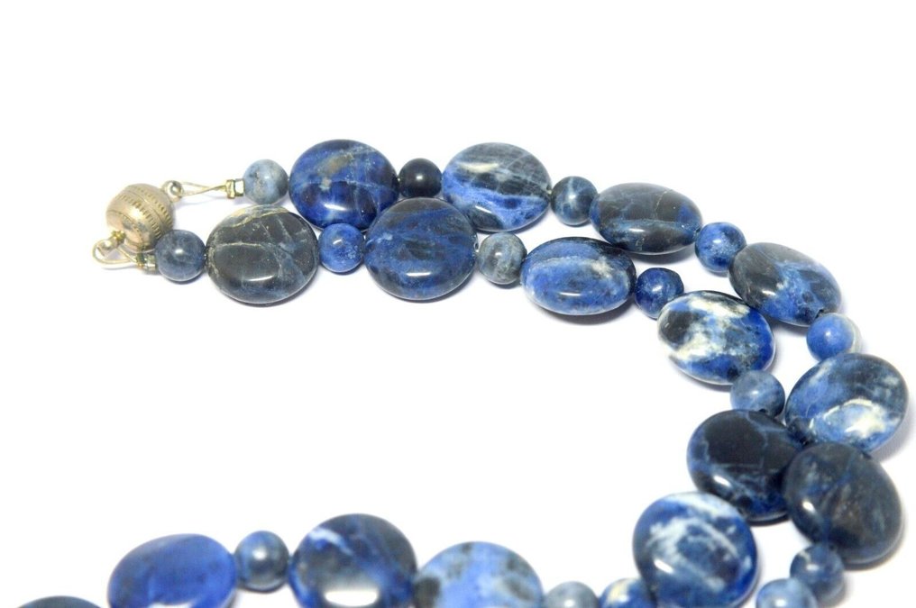 Mineralsten - Blå Sodalit - Halskæde #4.3