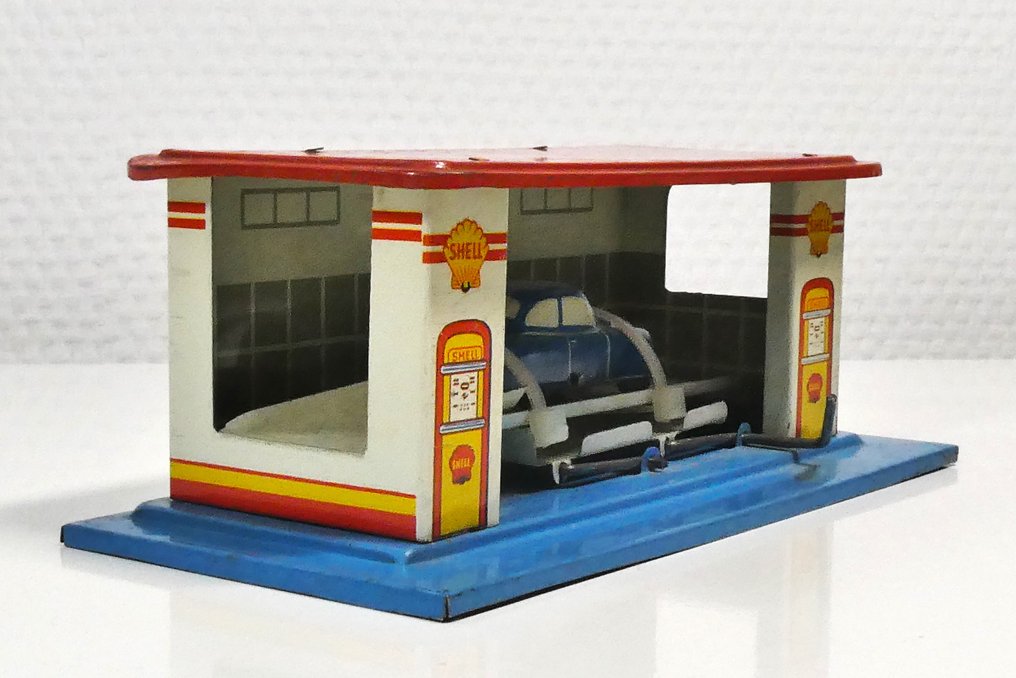 Unknown # - 玩具 Blikken "Shell Garage mét Hefbrug". - 1960-1970 #3.3
