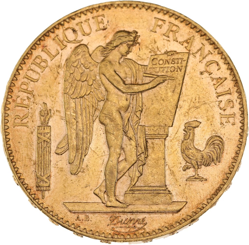法国. Third Republic (1870-1940). 100 Francs 1900-A Génie #1.2