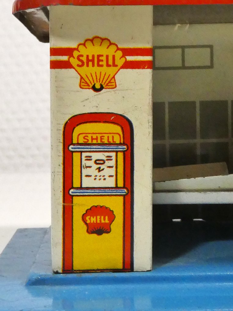 Unknown # - 玩具 Blikken "Shell Garage mét Hefbrug". - 1960-1970 #3.1