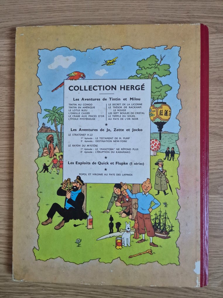 Tintin T9 + T8 - Le crabe au pince d'or (B22) + Le Sceptre d'Ottokar (B7) - 2x C - 2 Albums - Herdruk - 1952/1958 #2.2