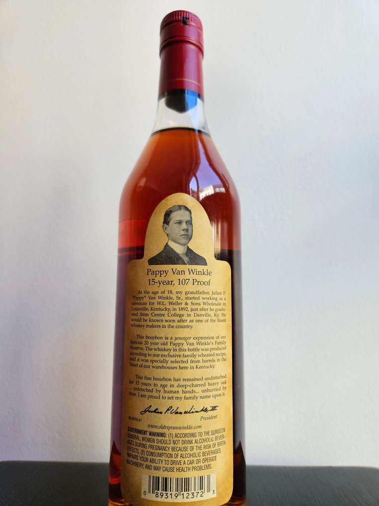 Pappy Van Winkle 15 years old - Family Reserve - 107 Proof  - b. 2017  - 700 毫升 #3.1