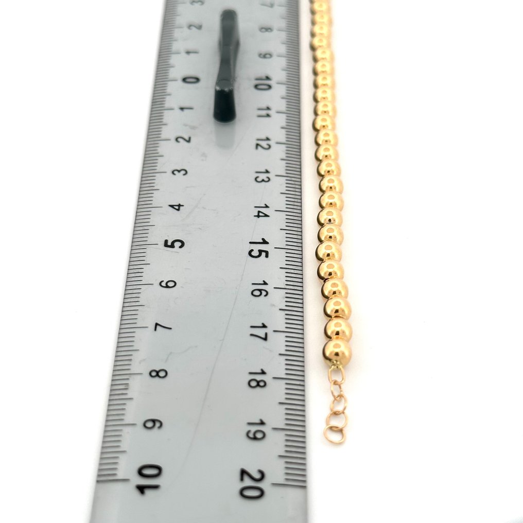 没有保留价 - Handmade - 手镯 - Sfere d'oro - 2.9 g - 18K包金 黄金 #4.3