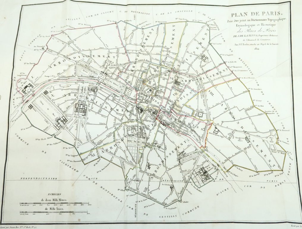 Jean de La Tynna - Dictionnaire topographique, étymologique et historique des rues de Paris - 1812 #1.1