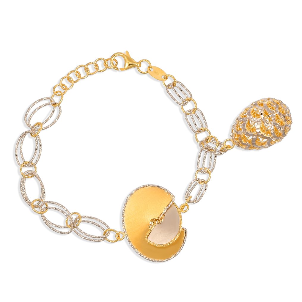 手镯 - 18K包金 白金, 黄金 #3.2