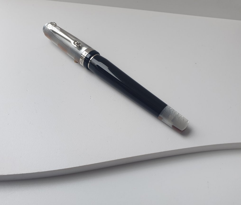 Marlen - E-COM - Edizione Speciale in resina italiana Grigio Marrone Nera - Penna roller #1.0