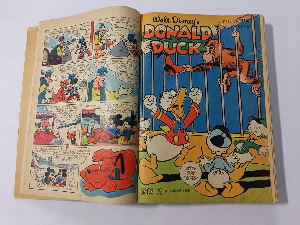 Donald Duck - Jaargang 4 compleet - Ingebonden + 3 items - zie beschrijving - 5 Album - Πρώτη έκδοση - 1955/2000 #2.3