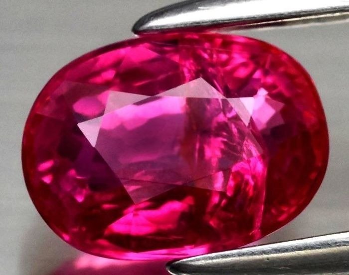 χωρίς τιμή ασφαλείας - 1 pcs  Ροζ, Κόκκινο Ζαφείρι  - 0.99 ct - Lotus Gemology - Ζεστό ροζ σάπφειρος #1.0