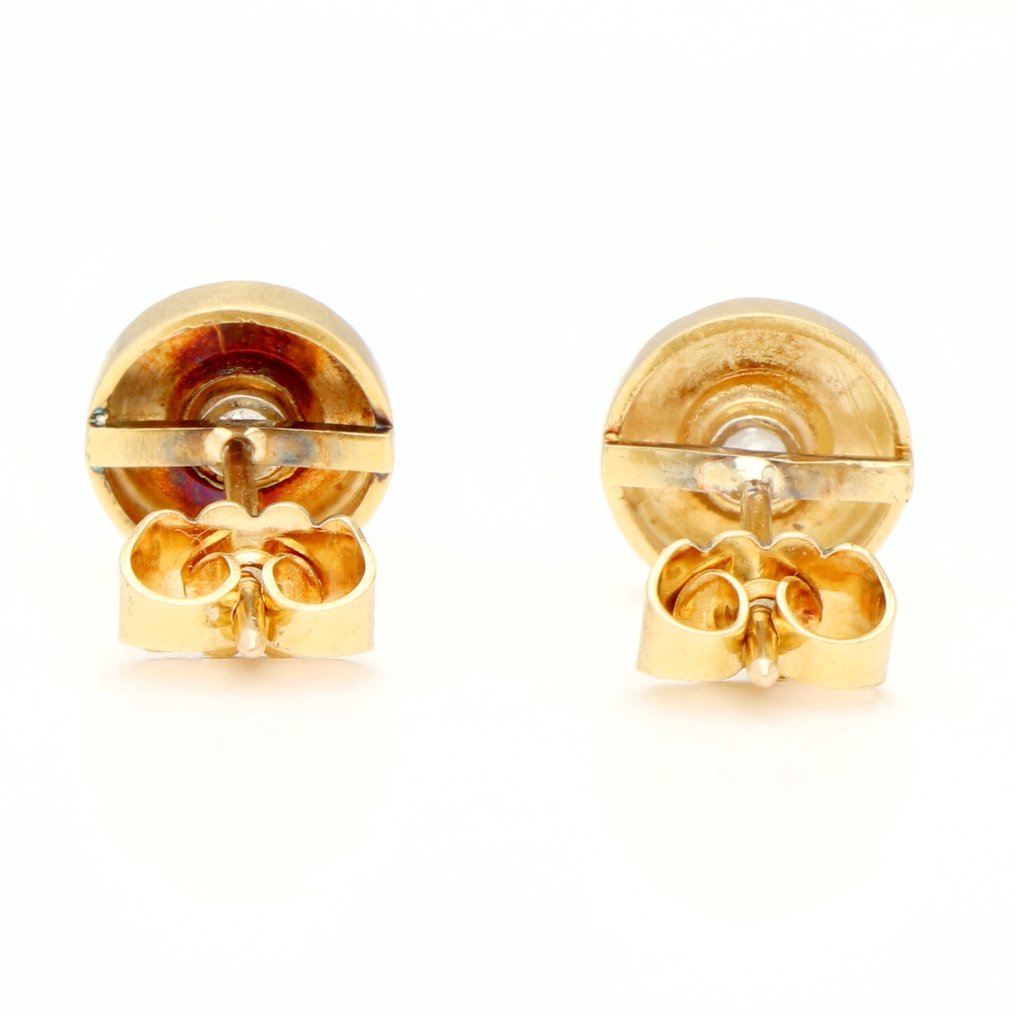 Boucles d'oreilles - 18 carats Or jaune Diamant  (Naturelle) #2.1