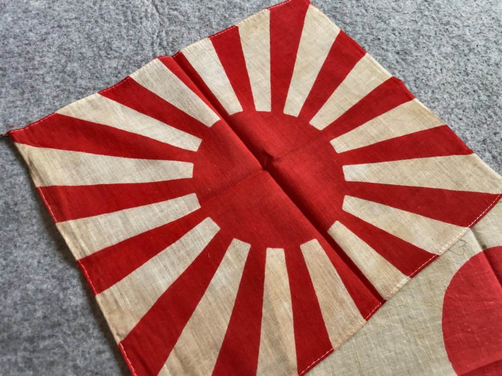 日本 - 旗帜 - Vintage National Flag "The Rising Sun" & "Hinomaru", WW2 , Military #3.1