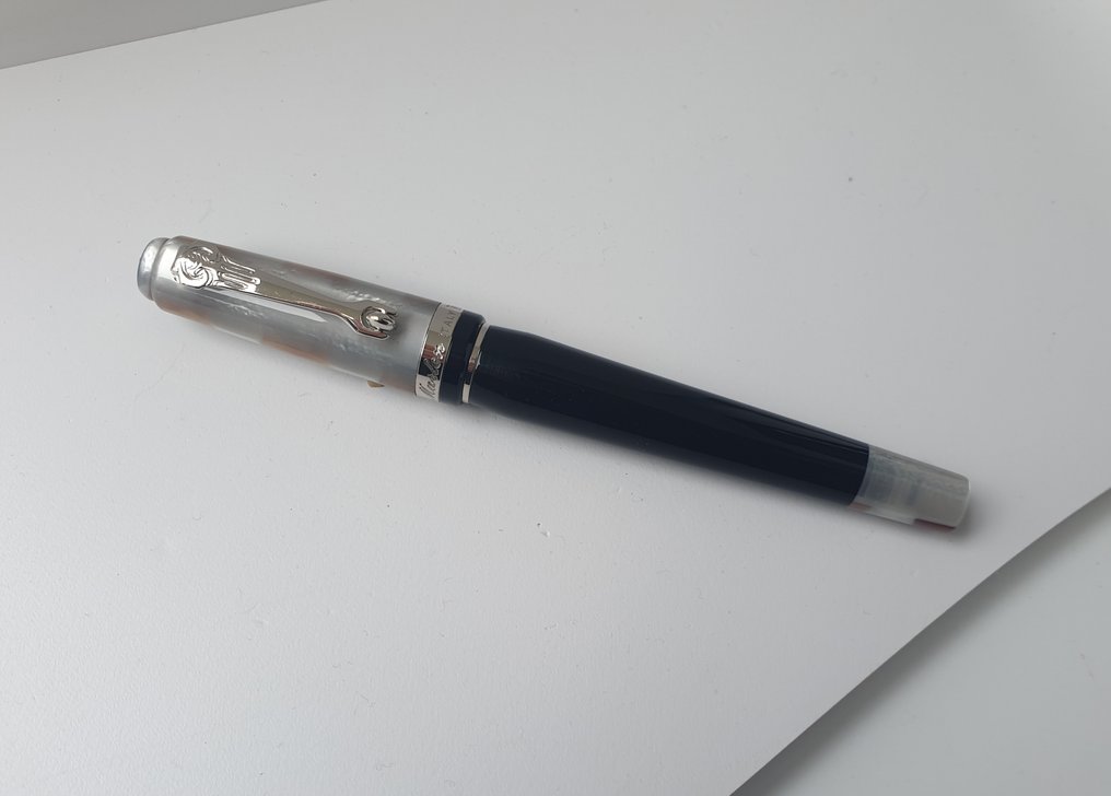 Marlen - E-COM - Edizione Speciale in resina italiana Grigio Marrone Nera - Penna roller #2.1