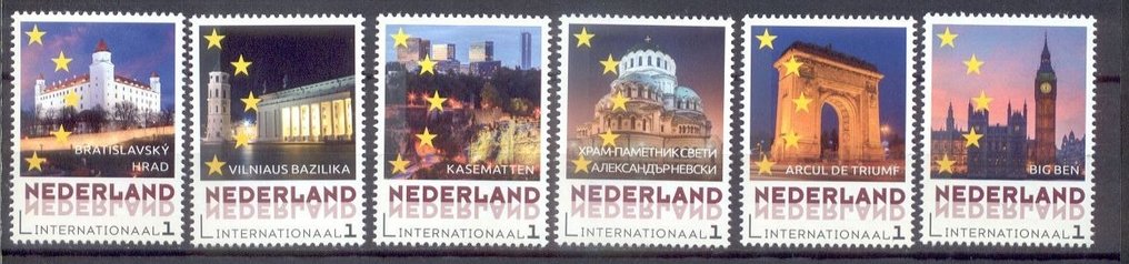 荷兰 2016 - 个人邮票 - 欧洲城市完整系列 #1.0