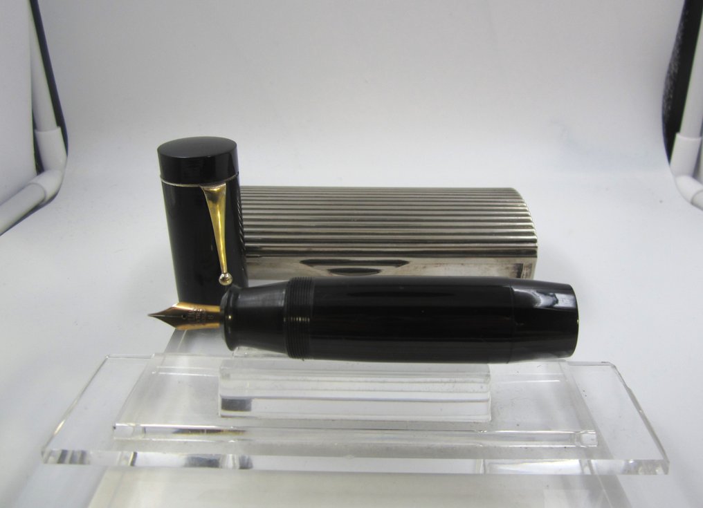 Rara e inusuale "Jumbo Pen" a "Siringa Rovesciata" - Giappone anni '30 - Pluma estilográfica #2.2