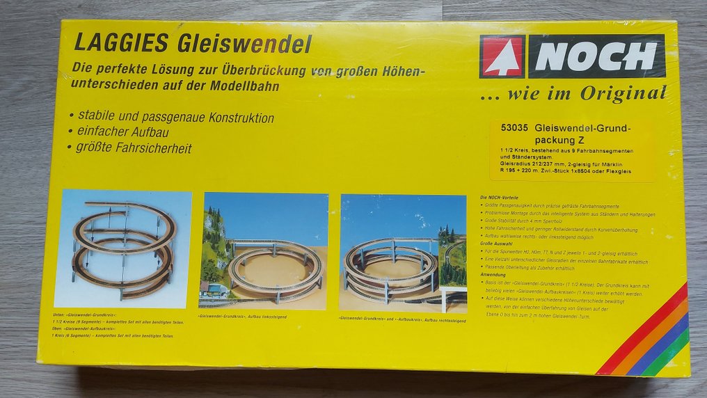 Noch Z - 53035 - Modellbahnbausätze (1) - Bausatz " Laggies Gleiswendel / Gleiswendel-Grundpackung Spur Z " Original in Folie #1.1