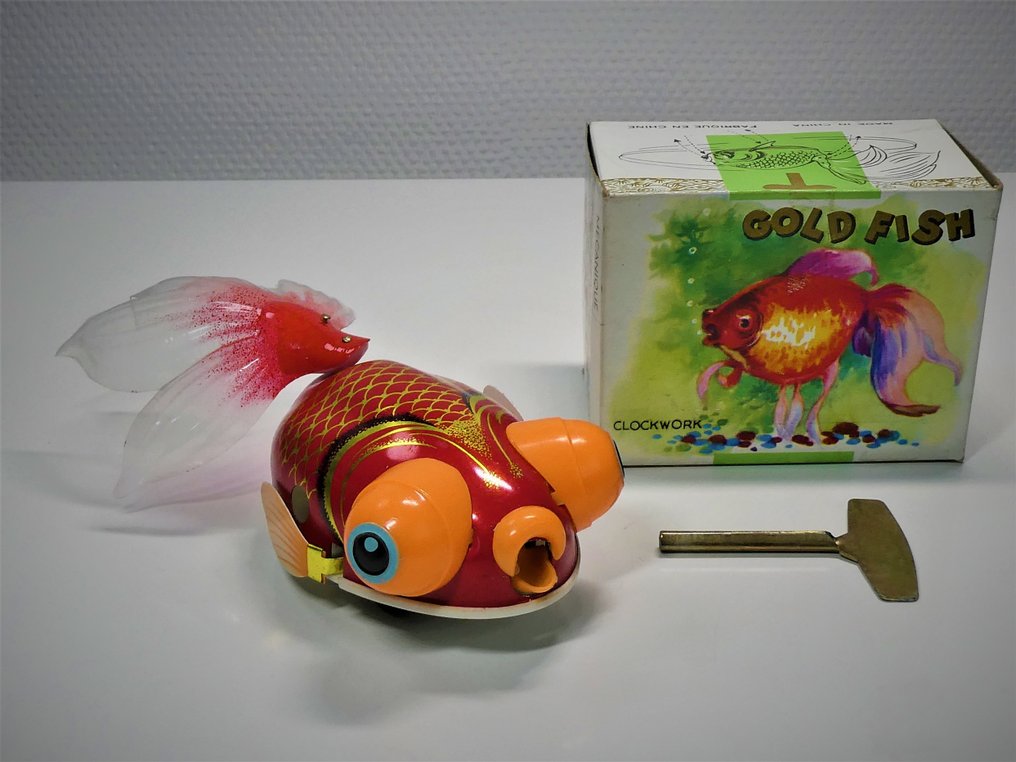 MS-141 #  - Jouet en étain Chinese "Goldfish / Goudvis" uit de 60/70-er jaren !! #3.2