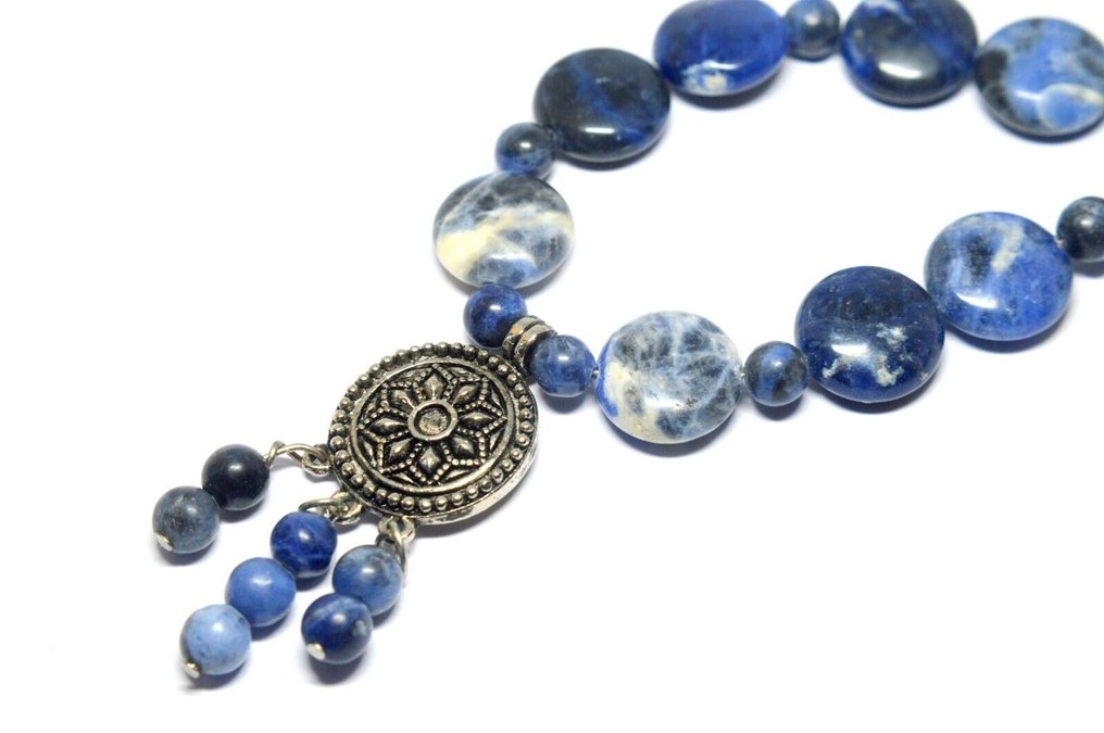 Mineralsten - Blå Sodalit - Halskæde #2.1