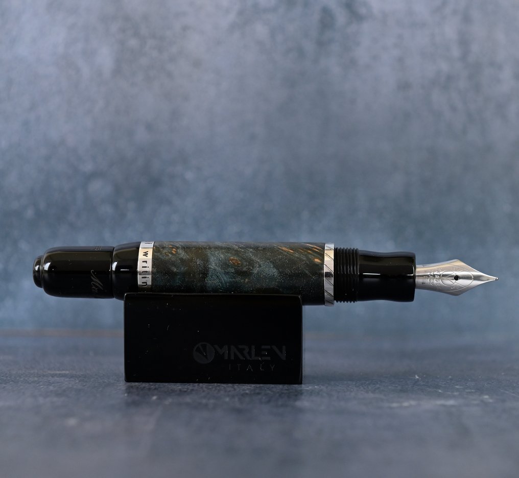 Marlen - Marlen 21 - Edizione Speciale in Radica Verde, Resina e Argento - Vulpen #4.3