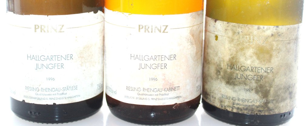 1996-1997 Weingut Prinz, Hallgartener Jungfer, Riesling Spätlese + Kabinett - 萊茵高 Grosse Lage - 12 Bottles (0.75L) #3.1