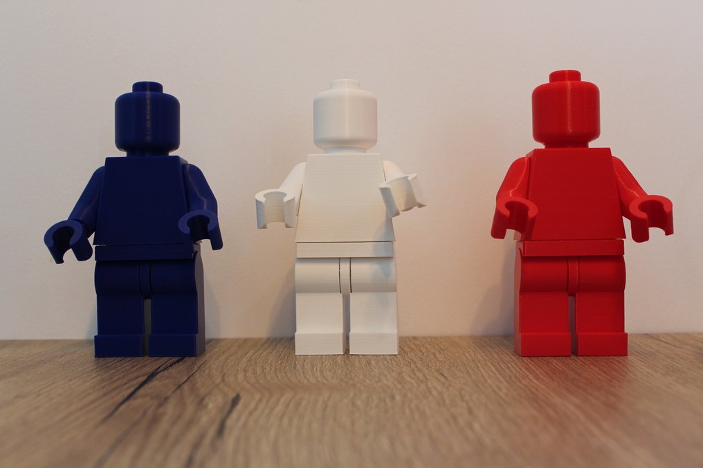 Fait maison - Lot de 3 Répliques de Minifigures LEGO - Grand Modèle (16,5 cm) - Franciaország #2.1