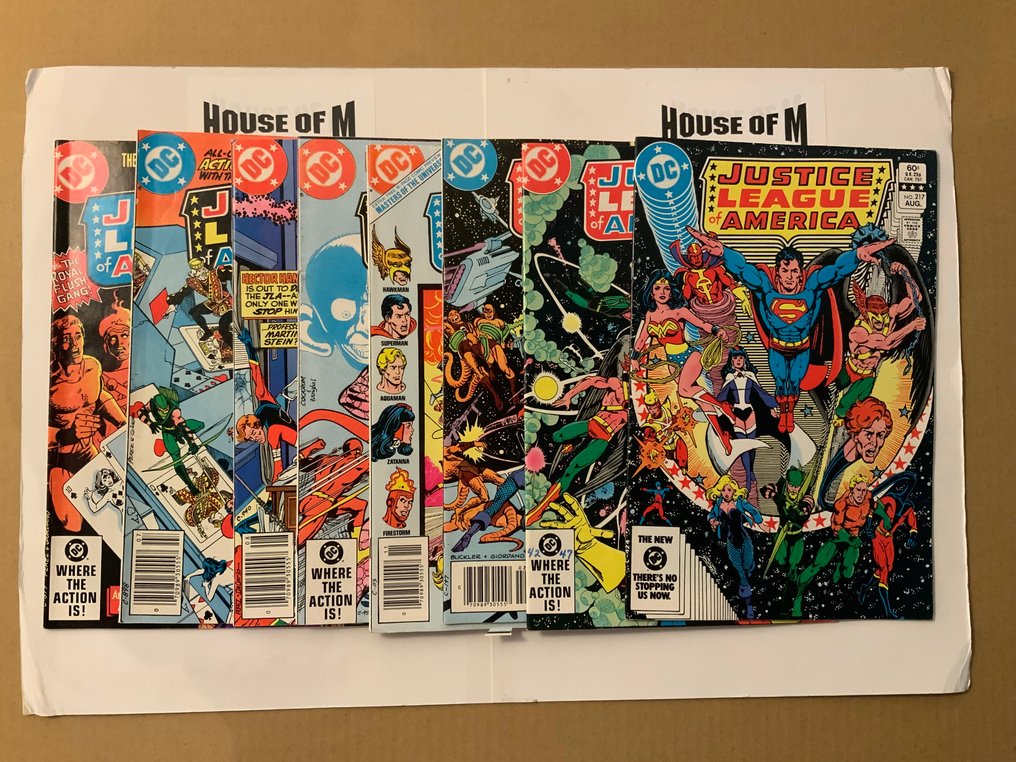 Justice League of America (1960 Series) # 203, 204. 205, 206, 208, 211, 213 & 217 - No Reserve Price! - 8 Comic collection - Eerste druk - 1982/1983 #1.1