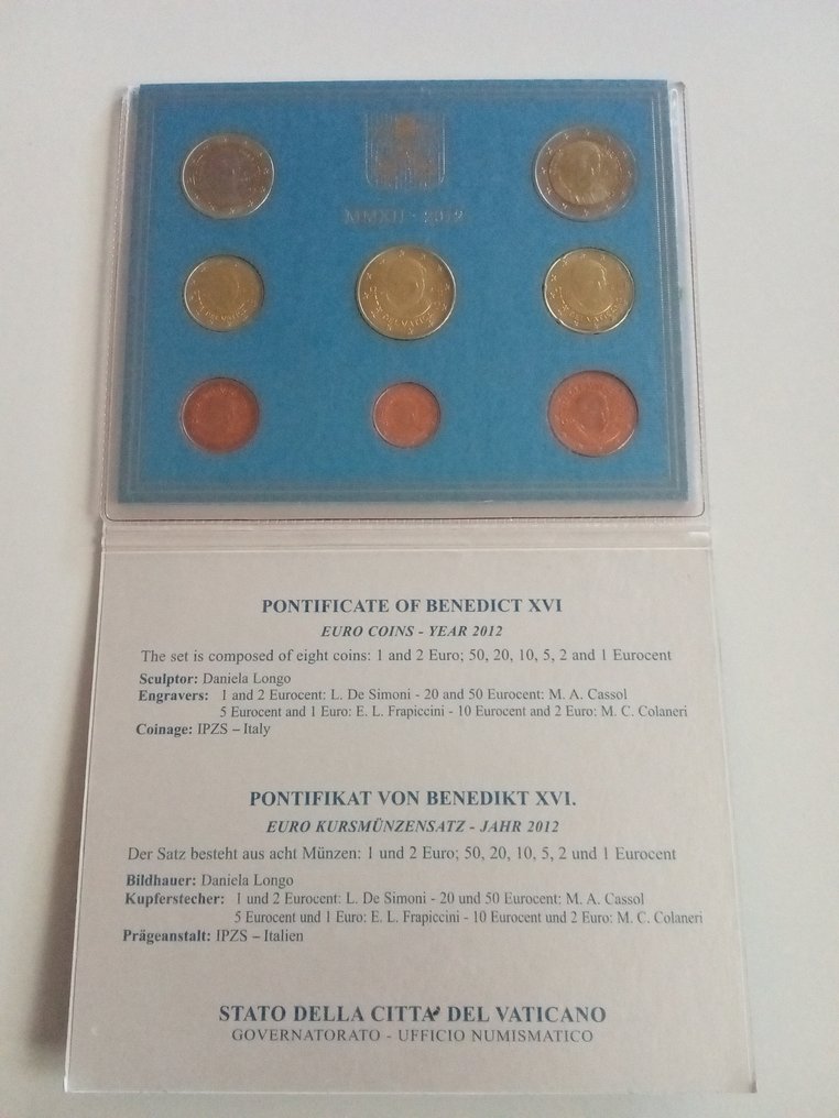 Βατικάνο. Mint Set 2012  (χωρίς τιμή ασφαλείας) #1.0