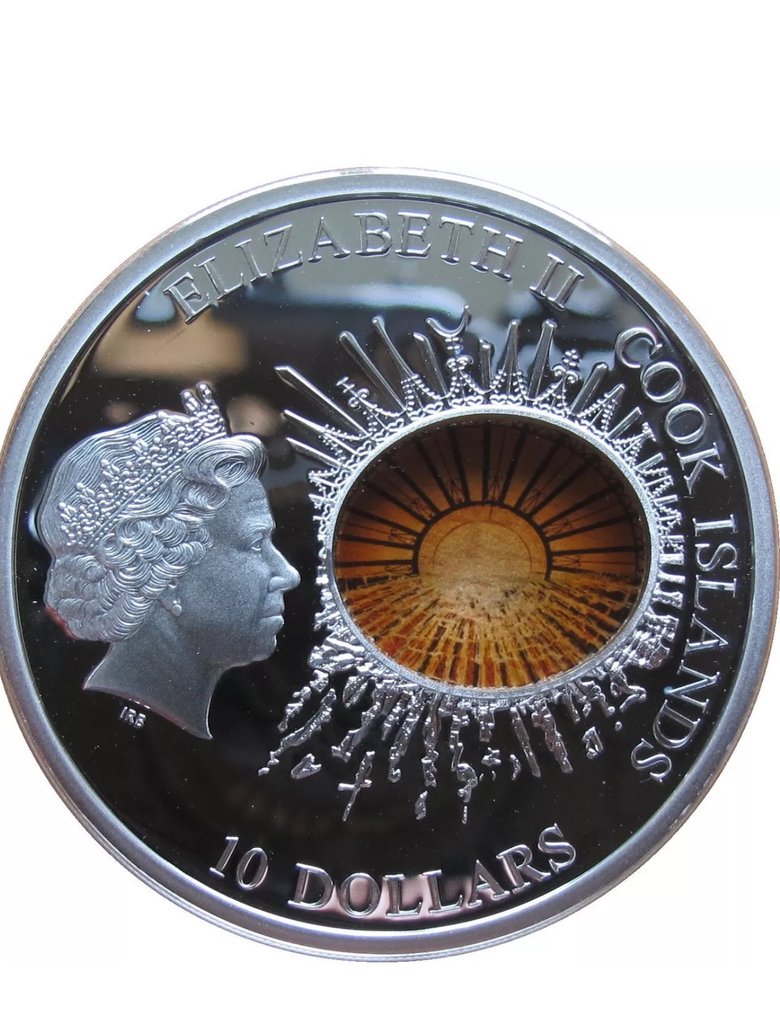 Cook-Inseln. 10 Dollars 2012 Windows of History RMS Titanic - 50g mit COA und BOX #2.1