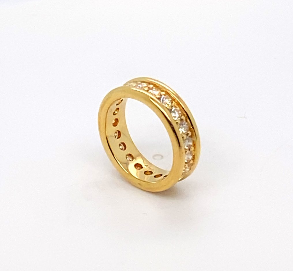 Δαχτυλίδι αιωνιότητας - 18 καράτια Κίτρινο χρυσό - 1.58ct. tw. Διαμάντι (Φυσικό) - Διαμάντι - Full Memory Dia. Δαχτυλίδι 50 #4.3