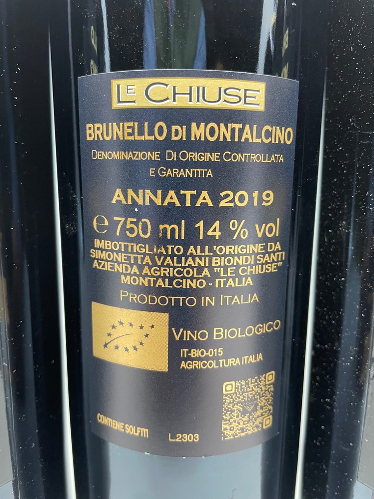 2019 Le Chiuse - Μπρουνέλο ντι Μονταλσίνο - 6 Bottles (0.75L) #2.1