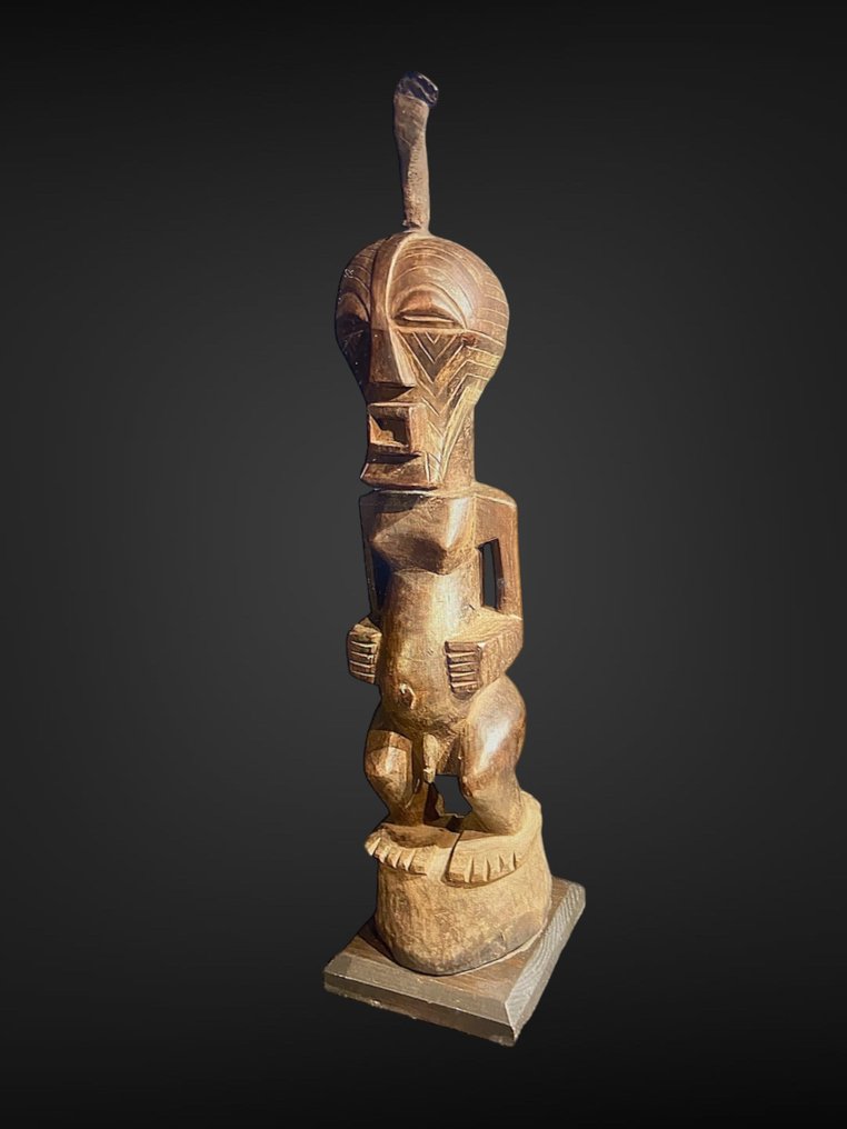 Grand songye, figure d'ancêtre - sculptuur - Songje - 100 cm - Democratische Republiek Congo #1.1