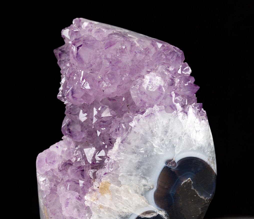 美丽的紫水晶簇配透明水晶 Geode- 3.8 kg #2.1