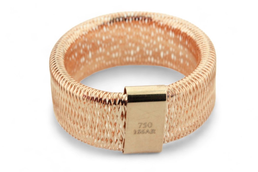 沒有保留價 - 戒指 - 18 克拉 玫瑰金 #1.0