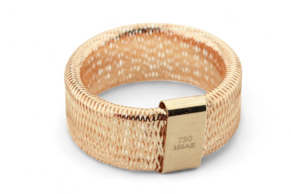 沒有保留價 - 戒指 - 18 克拉 玫瑰金 #1.0