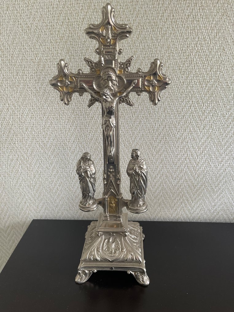  耶穌受難十字架像 - 粗鋅 - 1900-1910  #1.1