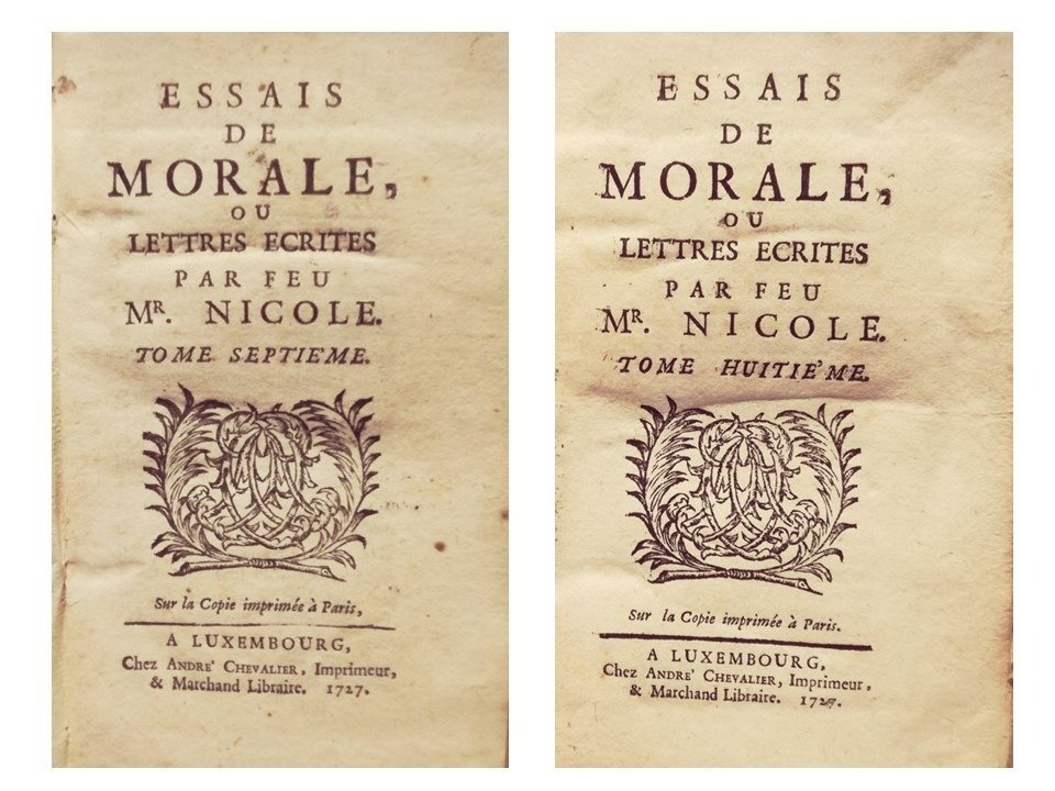 Nicole Pierre - Essais de Morale ou Lettres ecrites par feu Mr. Nicole - 1727-1729 #1.1