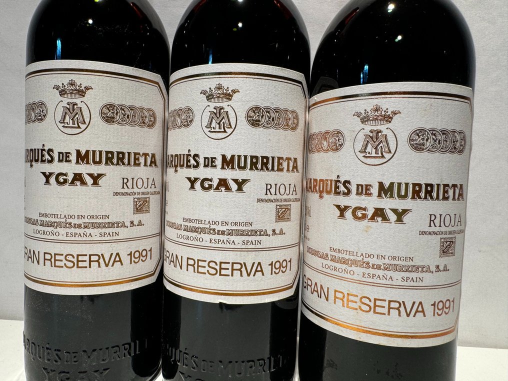 1991 Marqués de Murrieta, Ygay - 里奥哈 Gran Reserva - 3 Bottles (0.75L) #2.1