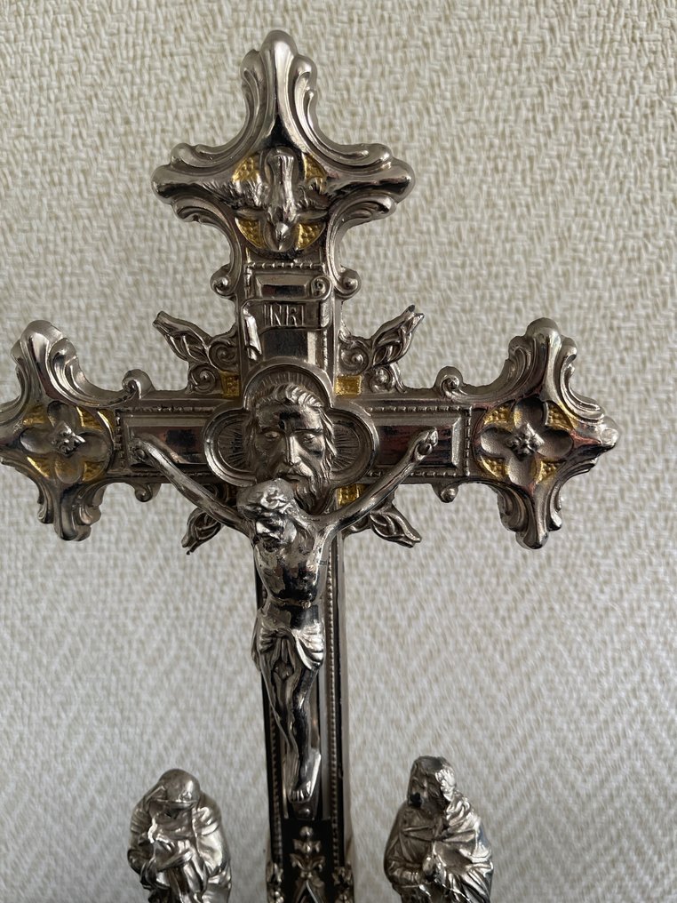  耶穌受難十字架像 - 粗鋅 - 1900-1910  #1.2