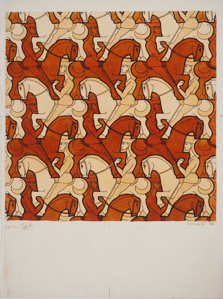 M.C. Escher (1898-1972) - Armée médiévale #1.0