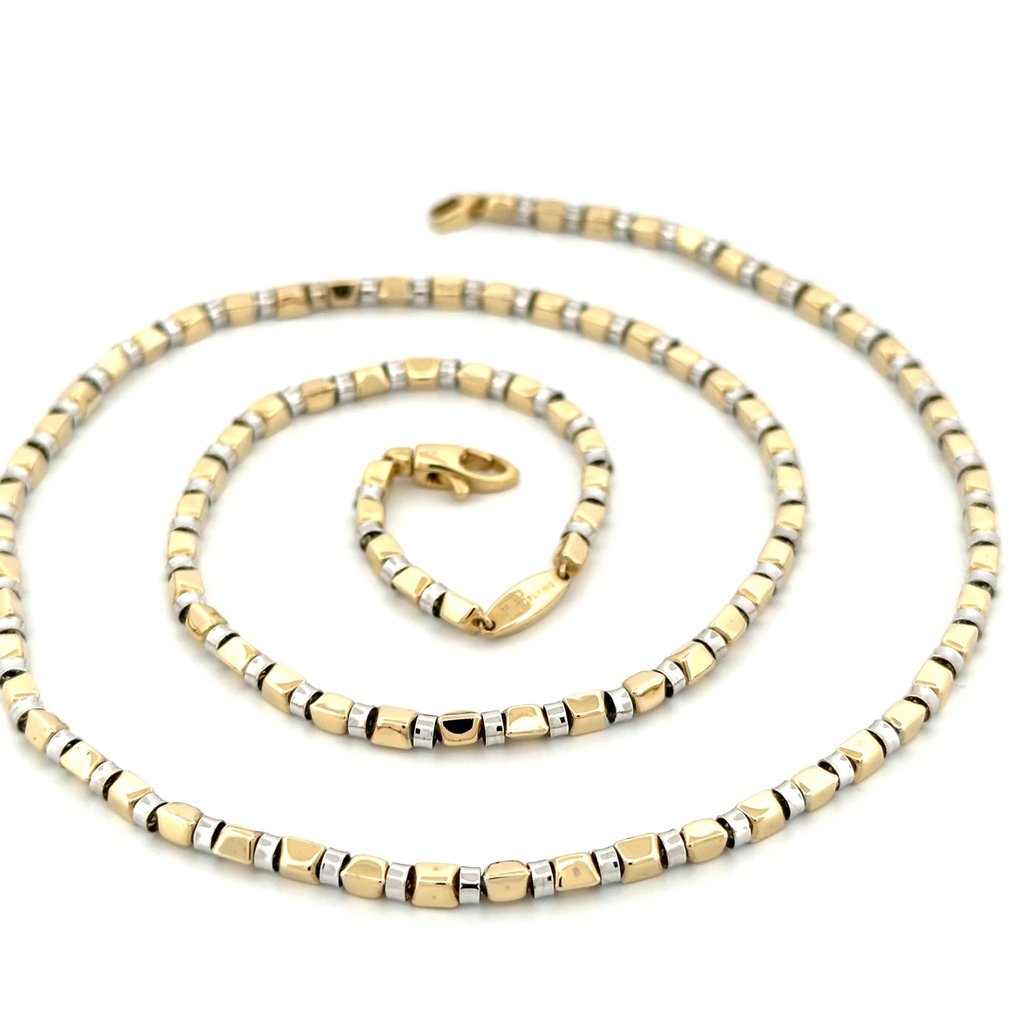 Handmade - Collana - Dadi e cubetti - 15.5 g - 18 carati Oro bianco, Oro giallo - Zefiro #3.2