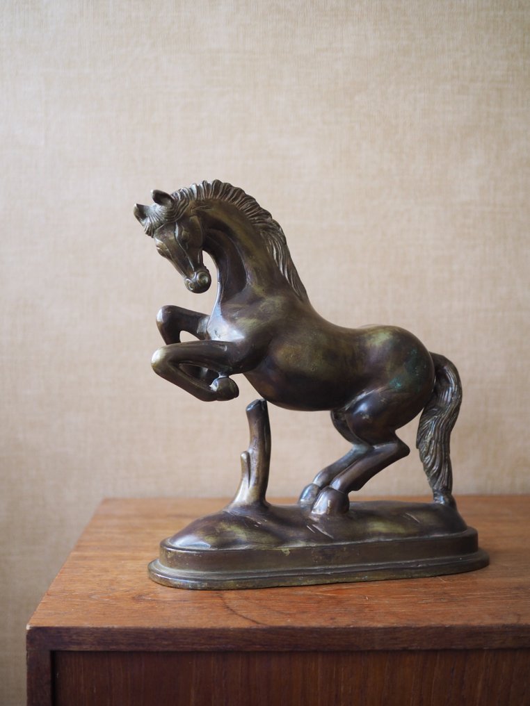 雕刻, Bronze sculpture of a horse - 31 cm - 青銅色 #1.2