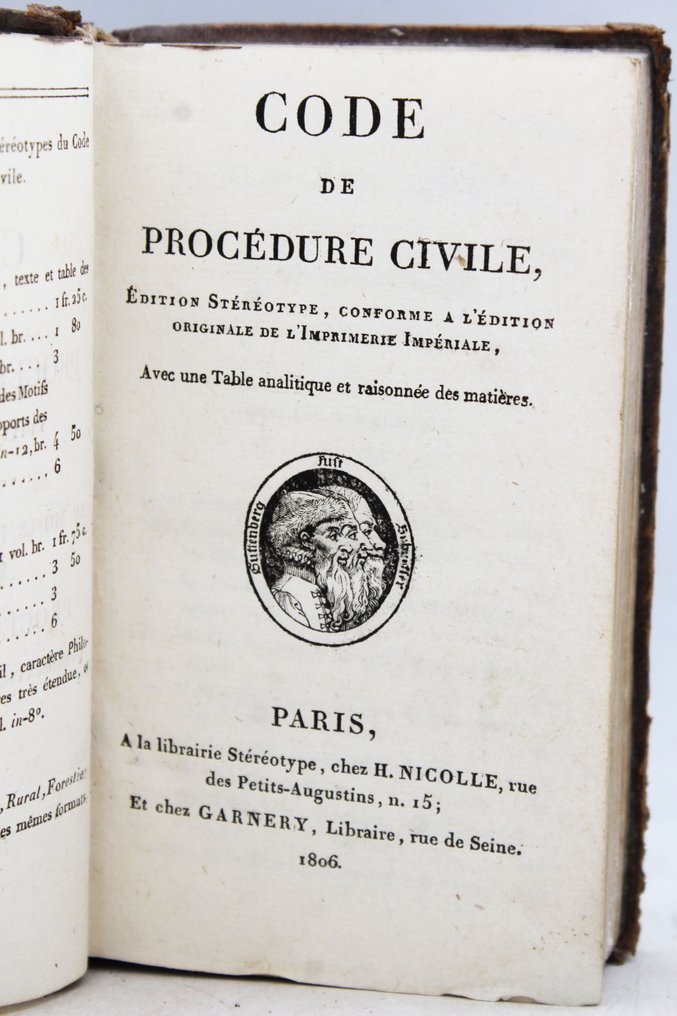 Napoléon - Code de procédure civile - 1806 #1.1