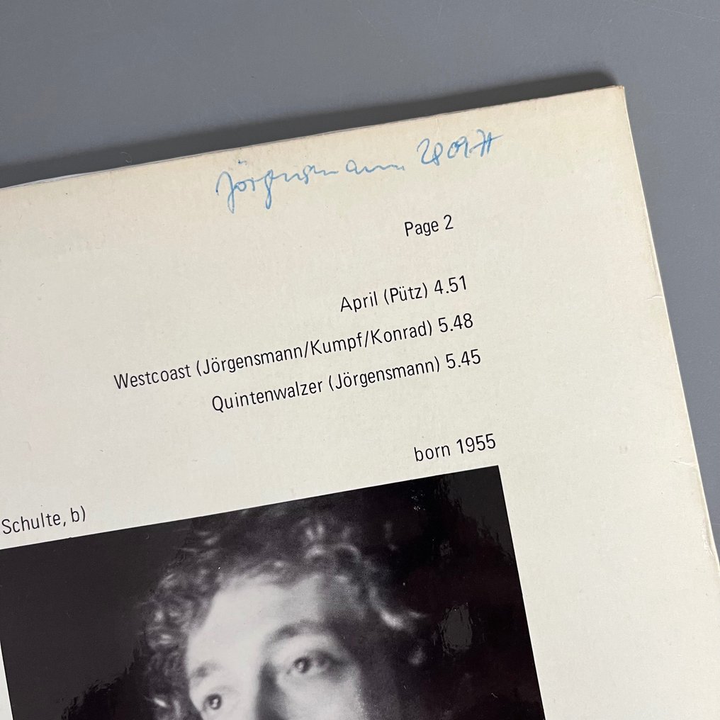 Theo Jörgensmann - In Time (1st German pressing, with two letters!!) - Signed! - Album LP (article autonome) - Premier pressage - 1977 #2.1