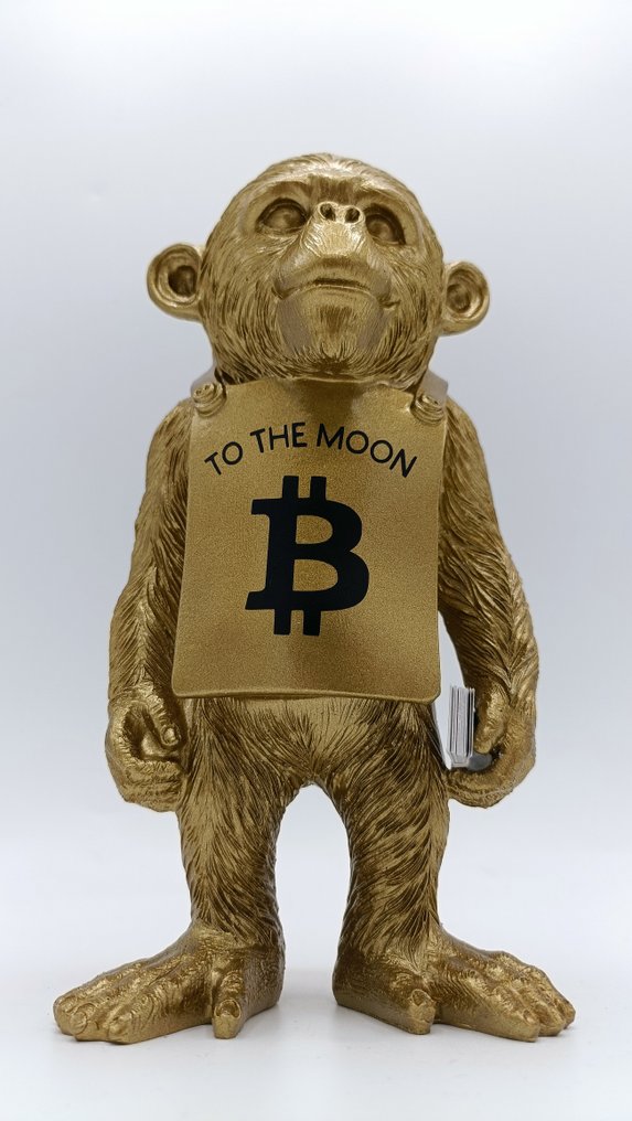 AMA (1985) x Banksy - Custom series - " Bitcoin to the moon Chimp " #2.1