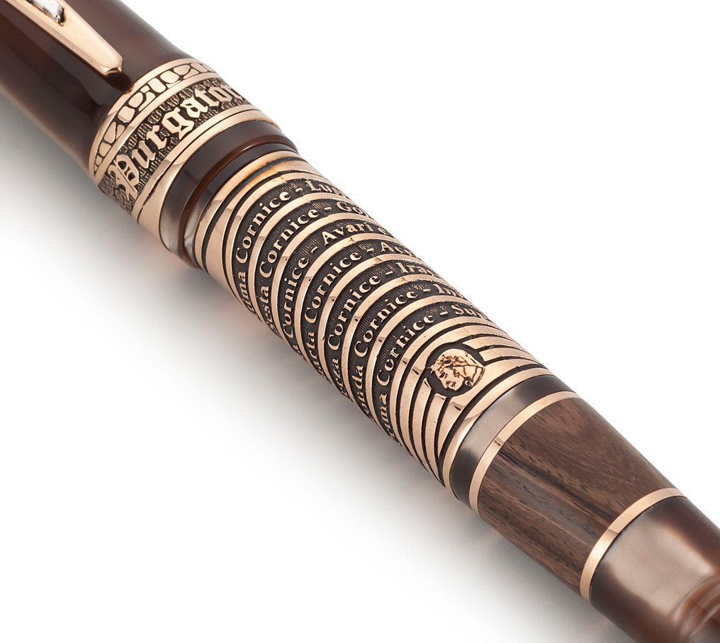 Marlen - Dante Alighieri: Purgatorio L. E. di 333 esemplari in Resina, Argento, Legno, Rame - 滾珠筆 #4.3