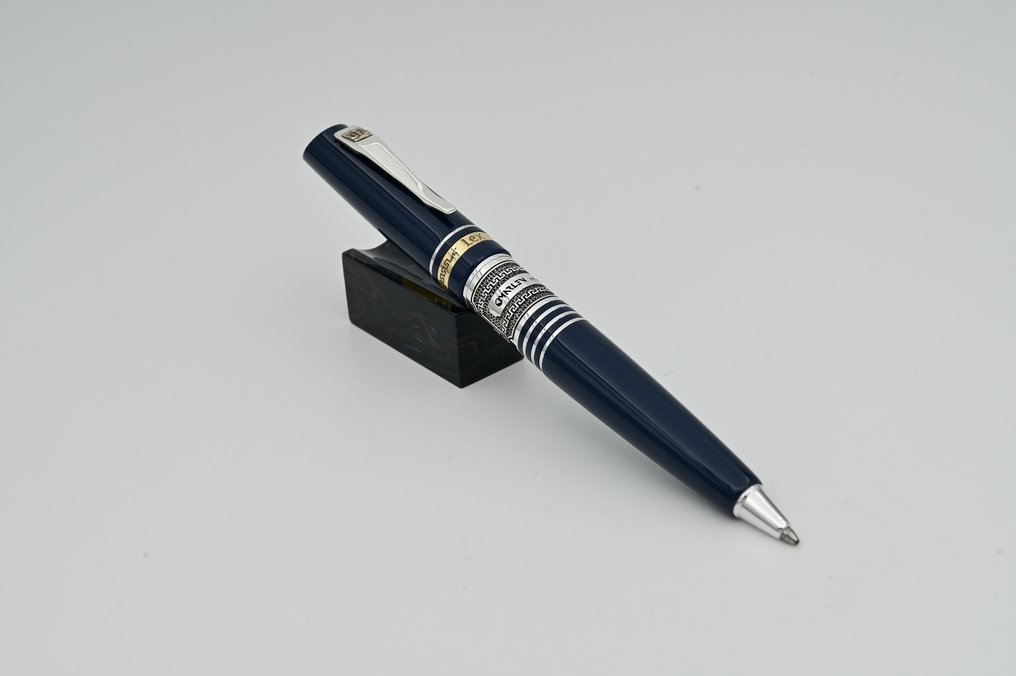 Marlen - Lex Elegance (dedicata alla professione legale) - Special edition in resina e argento - Blu - 圓珠筆 #1.0