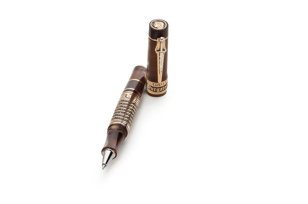 Marlen - Dante Alighieri: Purgatorio L. E. di 333 esemplari in Resina, Argento, Legno, Rame - 滾珠筆 #1.0