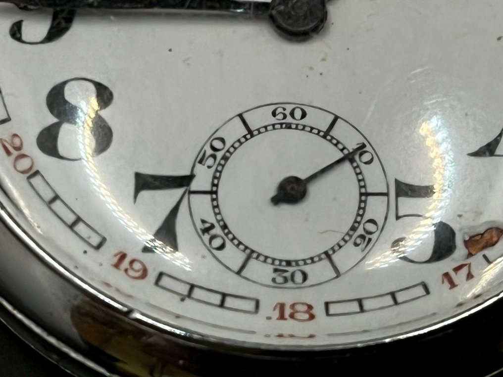 RAILWAY CHRONOMETER Chromed Pocket Watch - Chronomètre - 怀表 - 1901-1949 #2.1