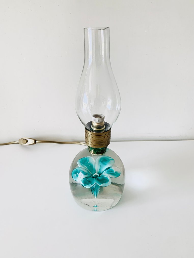 Venini - Bordlampe - Murano glass - Nedsenket blomst #1.1