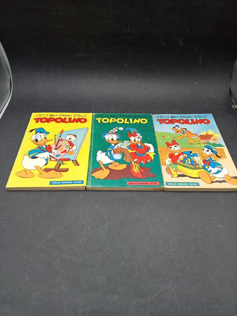 Topolino - Topolino originale 158-159-160 - 3 Comic - Første utgave - 1957 #1.1