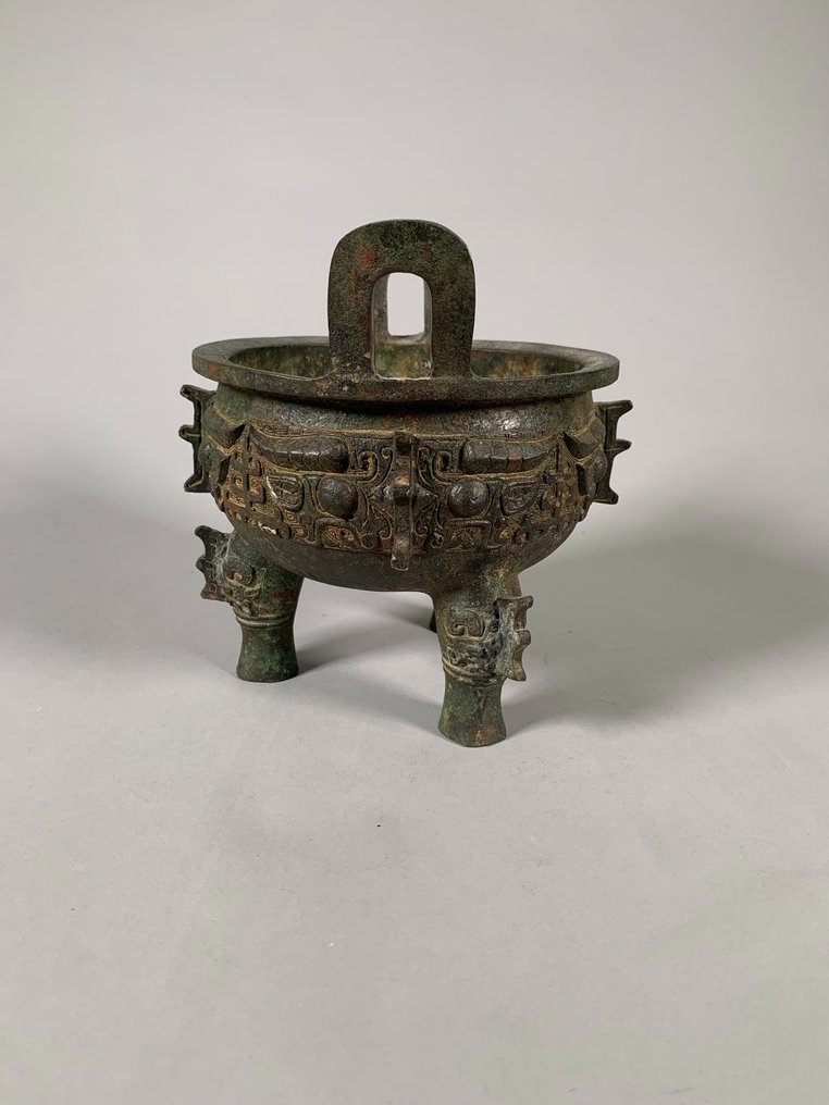 青銅色 碗 - 22 cm #4.3