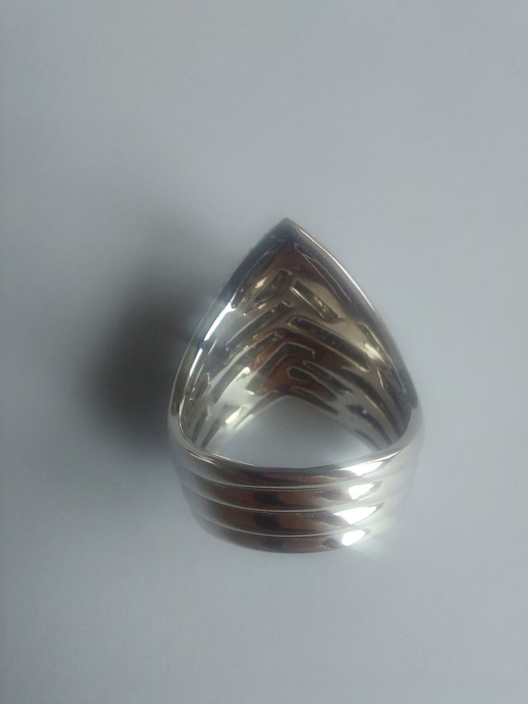 Anel - 18 K Ouro branco -  1.95ct. tw. Diamante  (Natural) - Anel de diamante em ouro branco 18k #1.2